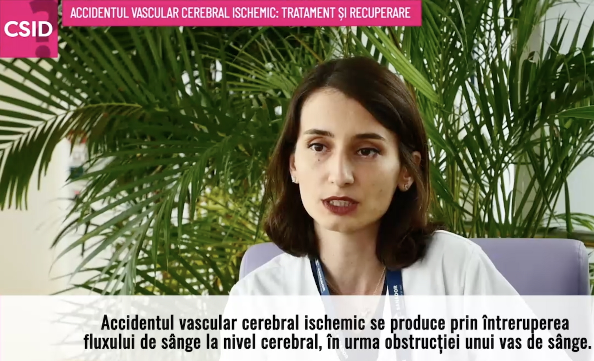 Dr. Iulia Petre, medic neurolog, într-un interviu în publicația "Ce se întâmplă, doctore?", vorbind despre accidentul vascular cerebral